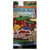 Rare vintage 1940: Hal-sam American Bricks..