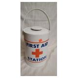 First aid station  ice bucket