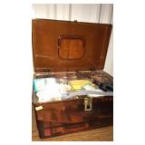 Sewing box with contents.