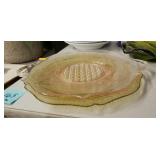 Vintage Glass Decorative Serving Plates