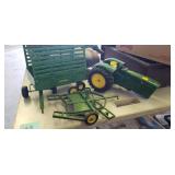 Vintage John Deere Tractor with Accessories
