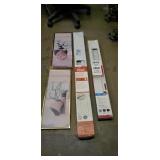 Lot of Blinds (2 Boxes) and Two Framed Pictures