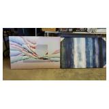 Two Abstract Canvas Pictures