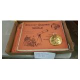 Flat with Silver Star Spinning Belt Buckle and