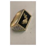 Ring with Dove.  Stamped 925.  size 11