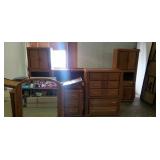 5 piece bedroom set... headboard,  2 matches side