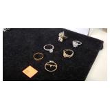 6 Rings, includeing 925, NN Silver, 316LS