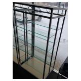 Metal Shelving with 8 Glass Shelves