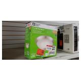 11in LED Flush Mount: 10.8" x 4.3"