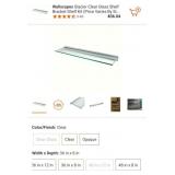 Decorative Hanging Glass Shelf: 36" x 8",