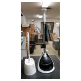 Toilet Plunger and Toilet Brush with Stand