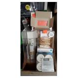 Lot of string lights and flameless candles