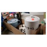 Lot of Misc Kitchen Items and Coffee Accessories