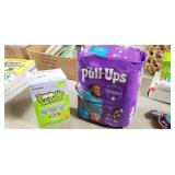 Package of Pull-ups and Salone Nose Wipes
