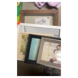 Shadow box, 8x10, 2-5x7 & 4x6 photo frame lot