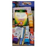 Flat of finger paint & crayons...etc