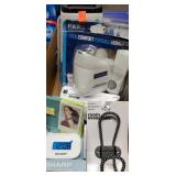 Misc flat. Bed risers, humidifier,  clock...etc