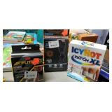 Knee support, compression socks, icy hot patches