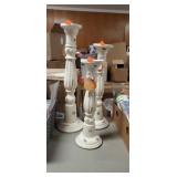 3 handcrafted in India candle holders 15, 17, 20