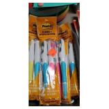 Basket of post it flags & Highlighters