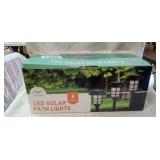 LED solar path lights