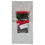 A dozen Belgian milk chocolate roses