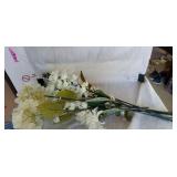 Lot of artificial flowers