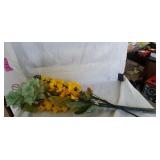 Lot of artificial flowers