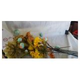 Lot of artificial flowers