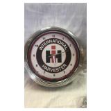 International Harvester clock.  Neon light.