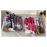 12 pairs of socks 6pair Ladies 4-11 & 6pair Girls