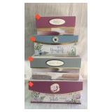 4 Decorative Storage Boxes