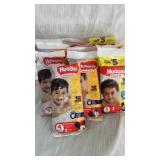 13 3pk Huggies Snug & Dry variety sizes