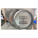 2 Metal Serving Trays