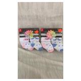 2 4pk 0-12month socks & headbands