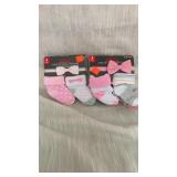 2 4pk 0-12months socks & headbands
