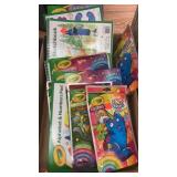 Lot of crayola coloring activity books