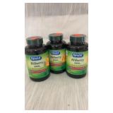 3 bottles Bilberry Supplement