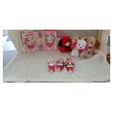 Lot of plush animals and hand sanitizer