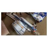 Lot of Misc Items: Tension Rods, Lightbulbs,