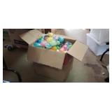 Box Lot of Plastic Easter Eggs
