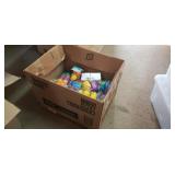 Box Lot of Plastic Easter Eggs