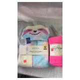 Girls one piece Plush & plush pants 
Size small