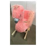 Ride on rocking plush. Flamingo.