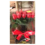 One dozen Belgian Milk Chocolate Roses.