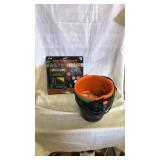 Halloween Buckets, Bow, and Make up