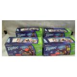 4 packages ziploc sandwich baggies