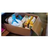 Box Lot of Misc Inflatables: Pools, Chair, Pool