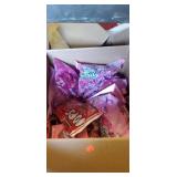 Box lot of Valentines candy
