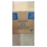 Box of Dart 2500 piece  clear non vented lids